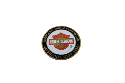 WIEBLERS HARLEY-DAVIDSON DAVENPORT IOWA 52807 FLAT DIP DOT DIPSTICK DECAL | NEW