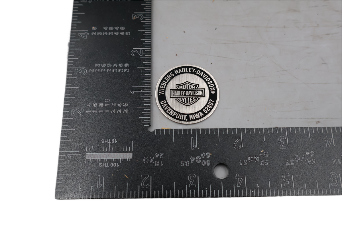 WIEBLERS HARLEY-DAVIDSON DAVENPORT IOWA FLAT DIP DOT DIPSTICK DECAL | NEW