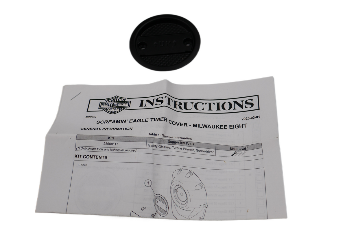 HARLEY SCREAMIN EAGLE TIMER COVER BASE M8 SOFTAIL TOURING | NEW OEM | #25600117
