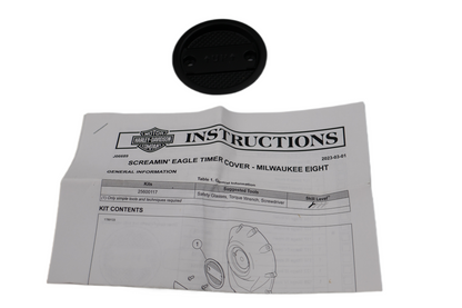 HARLEY SCREAMIN EAGLE TIMER COVER BASE M8 SOFTAIL TOURING | NEW OEM | #25600117