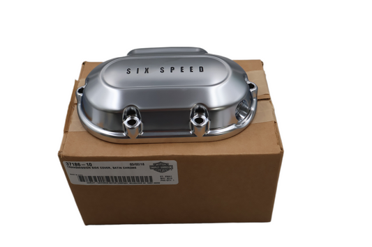2010-2017 HARLEY FAT BOY LO TRANS SIDE COVER SATIN CHROME | NEW OEM | 37186-10