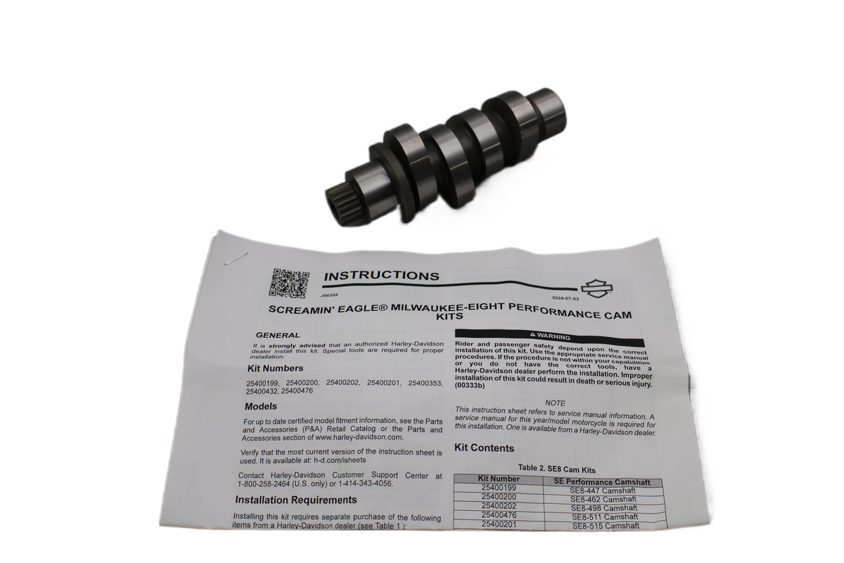 HARLEY SCREAMIN EAGLE SE8-517 CAM M8 128CI 131CI STAGE IV | NEW OEM | #25400353