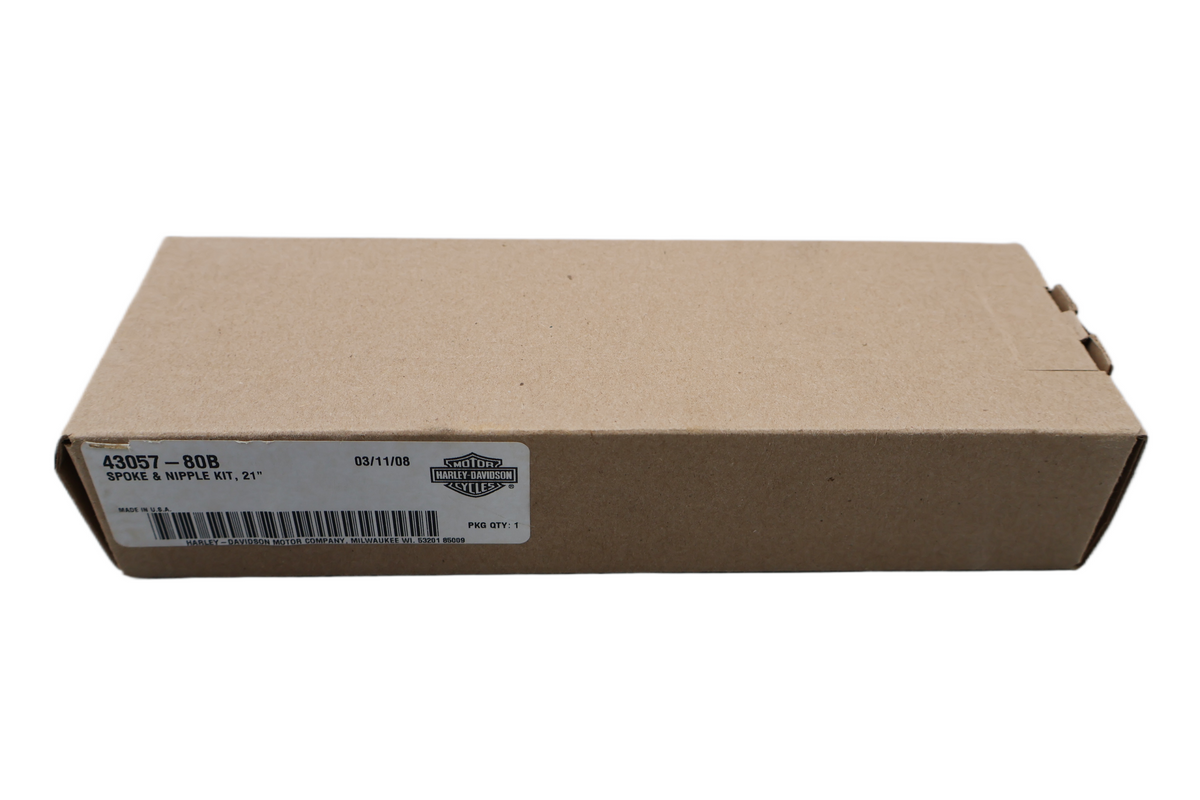 HARLEY 21" WHEEL SPOKE NIPPLE KIT | 40 SPOKES/40 NIPPLES | NEW OEM #43057-80B