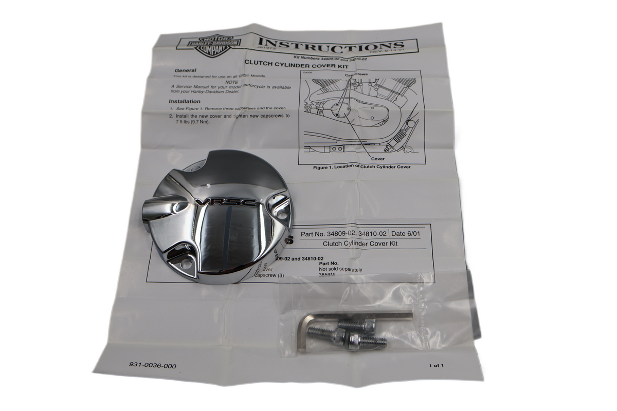 2002-UP HARLEY V-ROD VRSC CLUTCH CYLINDER COVER | NEW OEM | PART #34810-02
