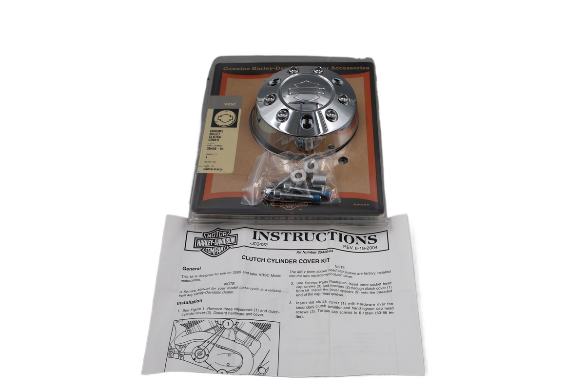 05-17 HARLEY VRSC V-ROD CHROME BILLET CLUTCH COVER | NEW OEM 25426-04