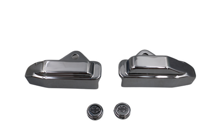 04-22 HARLEY SPORTSTER XL CHROME SWINGARM AXLE COVER KIT | NEW OEM 45448-04