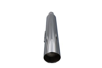 HARLEY DYNA SCREAMIN EAGLE FRONT BLUNT CUT MUFFLER | CHROME | NEW OEM 80168-97