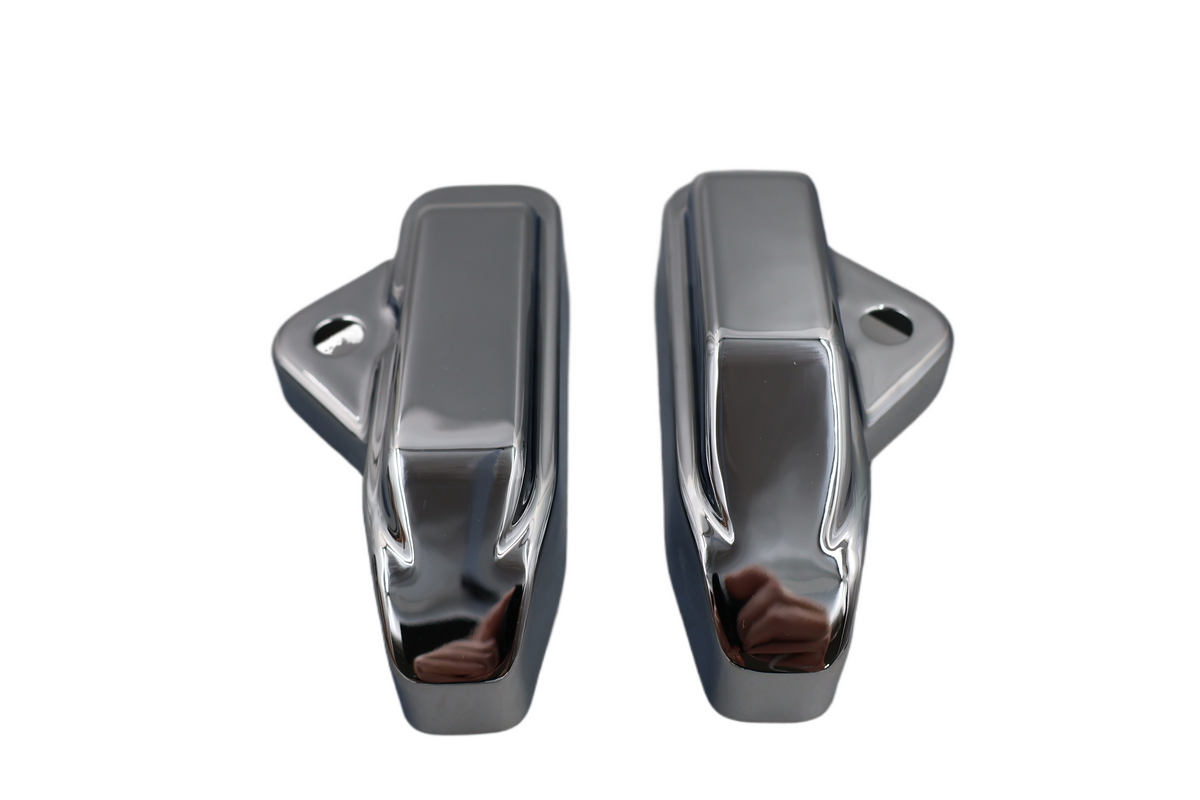 04-22 HARLEY SPORTSTER XL CHROME SWINGARM AXLE COVER KIT | NEW OEM 45448-04