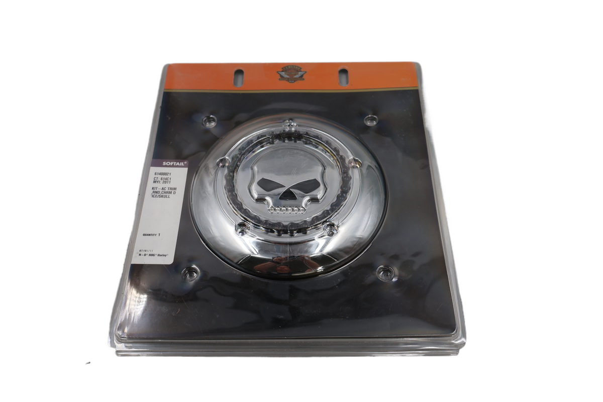 HARLEY SOFTAIL SKULL CHAIN DIAMOND ICE AIR CLEANER INSERT | NEW OEM 61400021