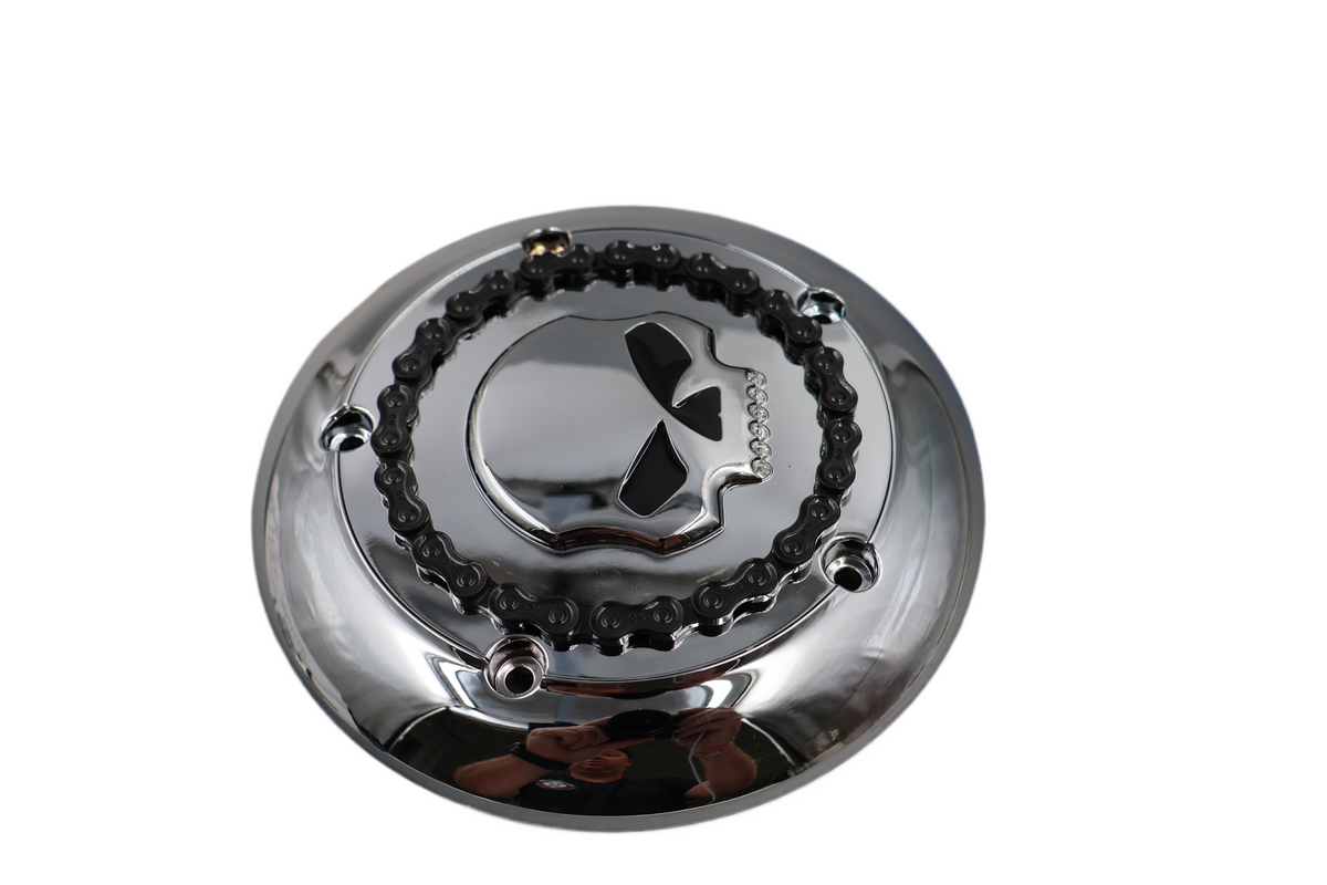 HARLEY SOFTAIL SKULL CHAIN DIAMOND ICE AIR CLEANER INSERT | NEW OEM 61400021