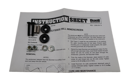 2006-2010 BUELL ULYSSES XB12X TALL WINDSCREEN | NEW OEM | PART #58214-06YB