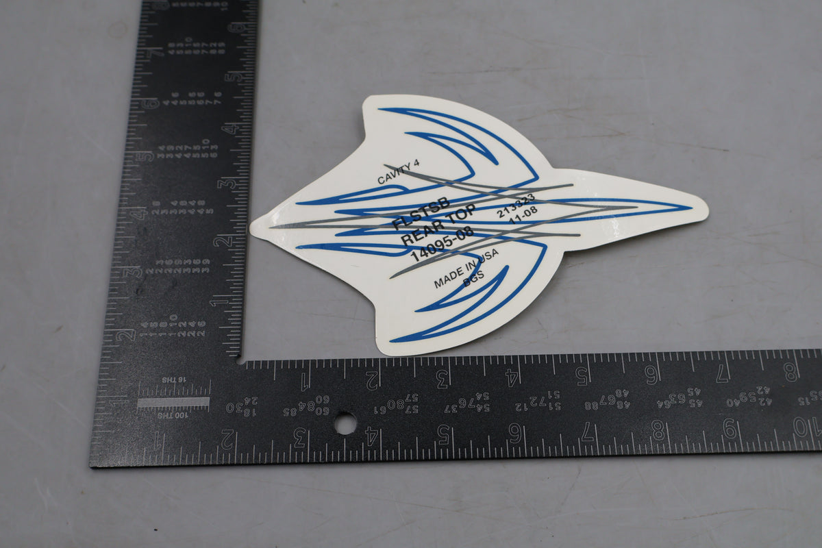 2008 HARLEY CROSSBONES FLSTSB REAR FENDER DECAL | NEW OEM | PART #14095-08