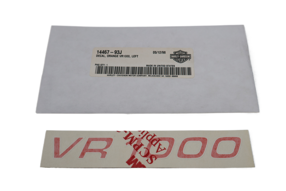 1993 HARLEY-DAVIDSON VR1000 SUPERBIKE LEFT SIDE DECAL | NEW OEM | PART #14467-93J