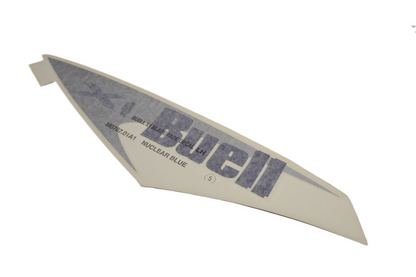 BUELL X1 LIGHTNING LEFT FUEL TANK COVER DECAL | BLUE/SILVER | NEW OEM M0787.01A1