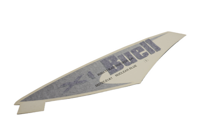 BUELL X1 LIGHTNING LEFT FUEL TANK COVER DECAL | BLUE/SILVER | NEW OEM M0787.01A1