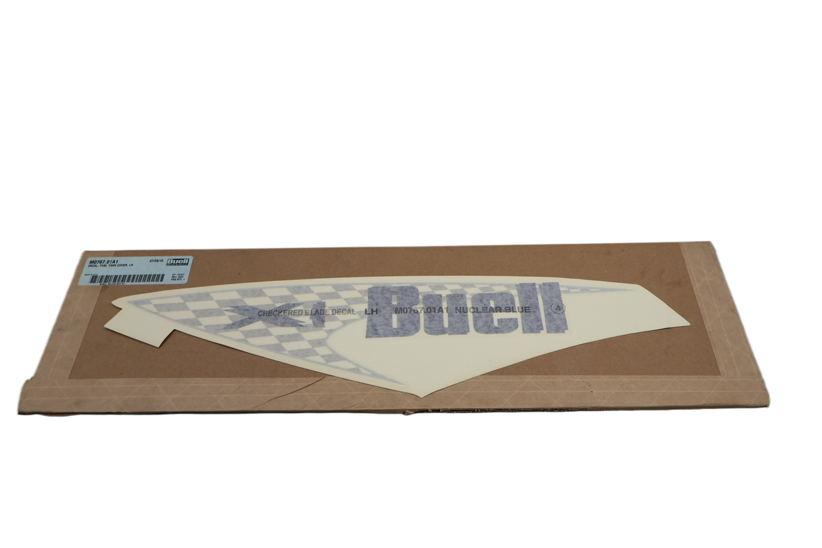2000-2001 BUELL X1 LIGHTNING LEFT FUEL TANK COVER DECAL | NEW OEM M0767.01A1