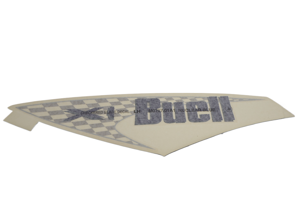 2000-2001 BUELL X1 LIGHTNING LEFT FUEL TANK COVER DECAL | NEW OEM M0767.01A1