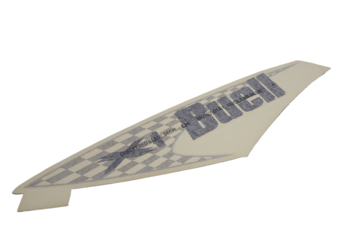 2000-2001 BUELL X1 LIGHTNING LEFT FUEL TANK COVER DECAL | NEW OEM M0767.01A1