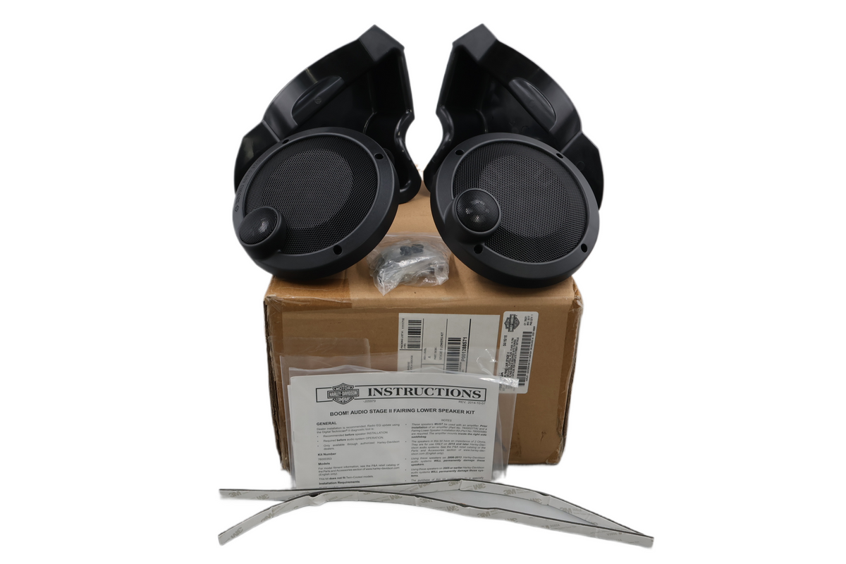 14-18 TOURING BOOM AUDIO STAGE II LOWER FAIRING SPEAKERS | NEW OEM | 76000353A