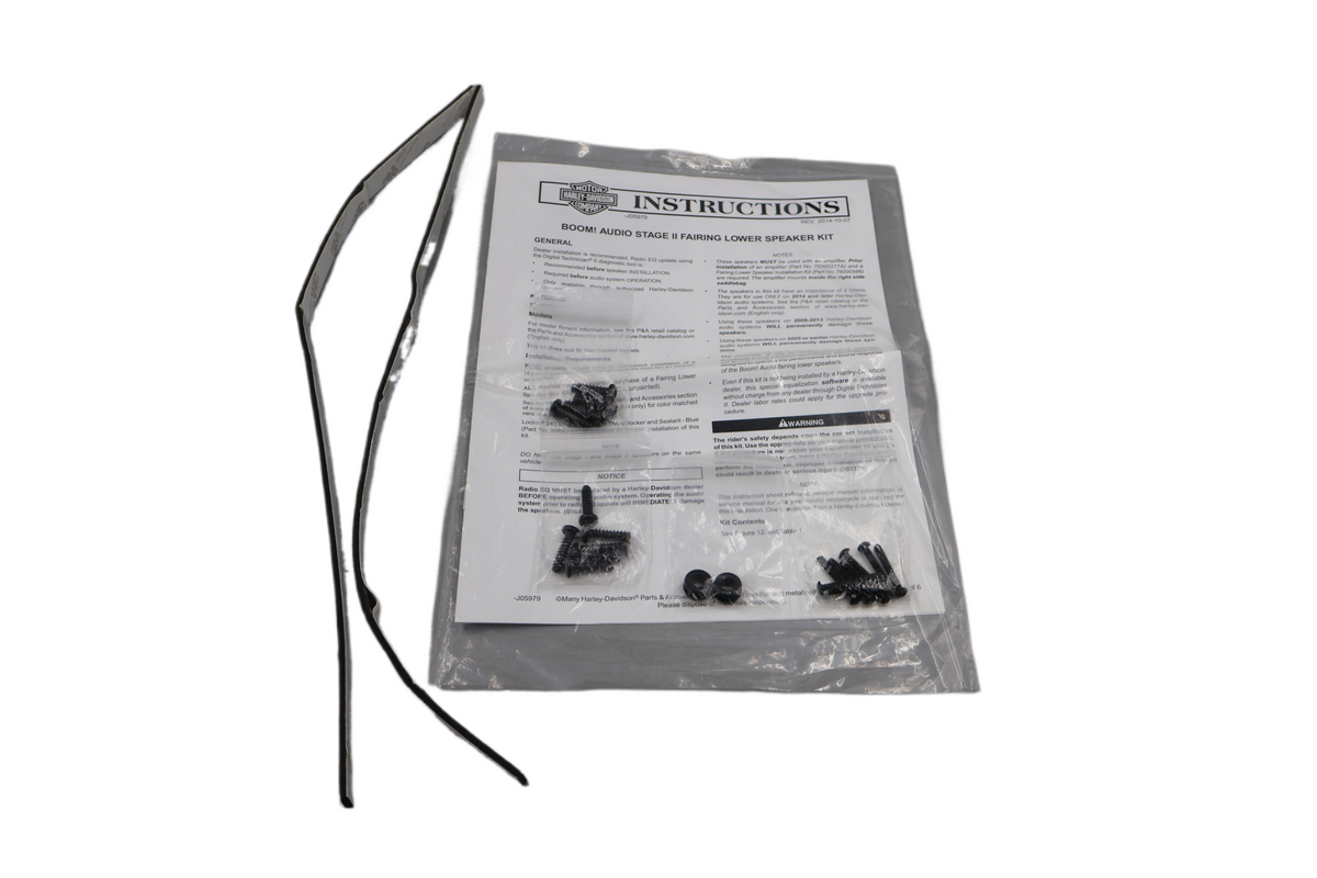 14-18 TOURING BOOM AUDIO STAGE II LOWER FAIRING SPEAKERS | NEW OEM | 76000353A