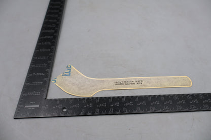 HARLEY 80 CUBIC INCH LEFT FRONT FENDER DECAL BROWN | NEW OEM | PART #59157-79