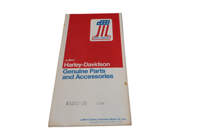 HARLEY FLH LOWER RIGHT GAS TANK DECAL | RED/SILVER | NEW OEM | PART #61357-79