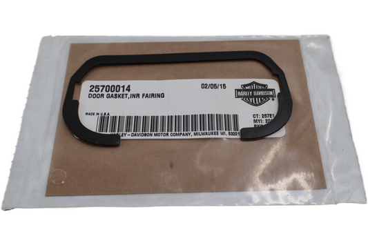 25700014 NEW OEM 2011-2012 HARLEY-DAVIDSON FLSTSE/2 INNER FAIRING DOOR GASKET