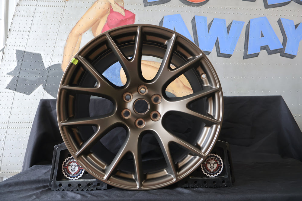 5VQ11NTSAB NEW OEM 2016-2017 DODGE VIPER ACR BRASS MONKEY REAR WHEEL RIM