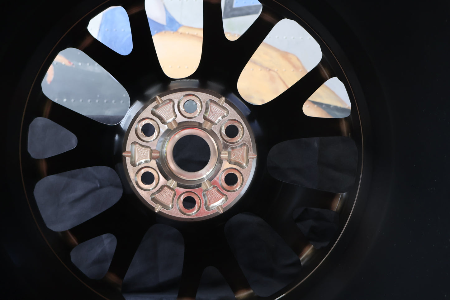 5VQ11NTSAB NEW OEM 2016-2017 DODGE VIPER ACR BRASS MONKEY REAR WHEEL RIM