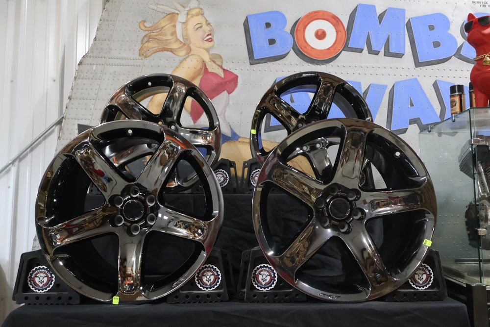 1WL85SZGAA 1WL88SZGAA NEW OEM 2013-2017 DODGE VIPER RATTLER BLACK VAPOR WHEELS