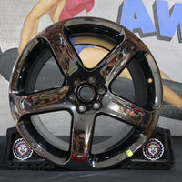 1WL88SZGAA NEW OEM 2013-2017 DODGE VIPER RATTLER BLACK VAPOR CHROME REAR WHEEL