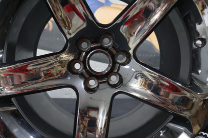 1WL88SZGAA NEW OEM 2013-2017 DODGE VIPER RATTLER BLACK VAPOR CHROME REAR WHEEL