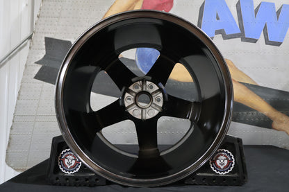 1WL88SZGAA NEW OEM 2013-2017 DODGE VIPER RATTLER BLACK VAPOR CHROME REAR WHEEL