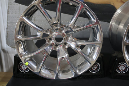 82213445 NEW OEM 2013-2017 DODGE VIPER FORGED SRT FRONT WHEELS PAIR W/CENTER CAP