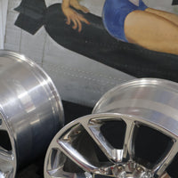 82213445 NEW OEM 2013-2017 DODGE VIPER FORGED SRT FRONT WHEELS PAIR W/CENTER CAP