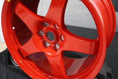 1JJ57LRNAA NEW OEM DODGE VIPER SRT ACR SIDEWINDER RED FORGED FRONT WHEEL 1:33
