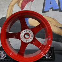 1JJ57LRNAA NEW OEM DODGE VIPER SRT ACR SIDEWINDER RED FORGED FRONT WHEEL 1:33