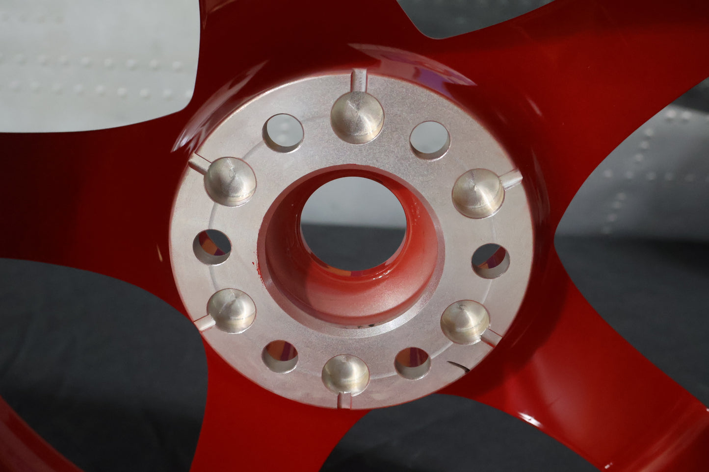 1JJ57LRNAA NEW OEM DODGE VIPER SRT ACR SIDEWINDER RED FORGED FRONT WHEEL 1:33