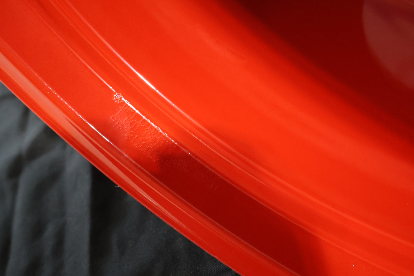 1JJ57LRNAA NEW OEM DODGE VIPER SRT ACR SIDEWINDER RED FORGED FRONT WHEEL 1:33