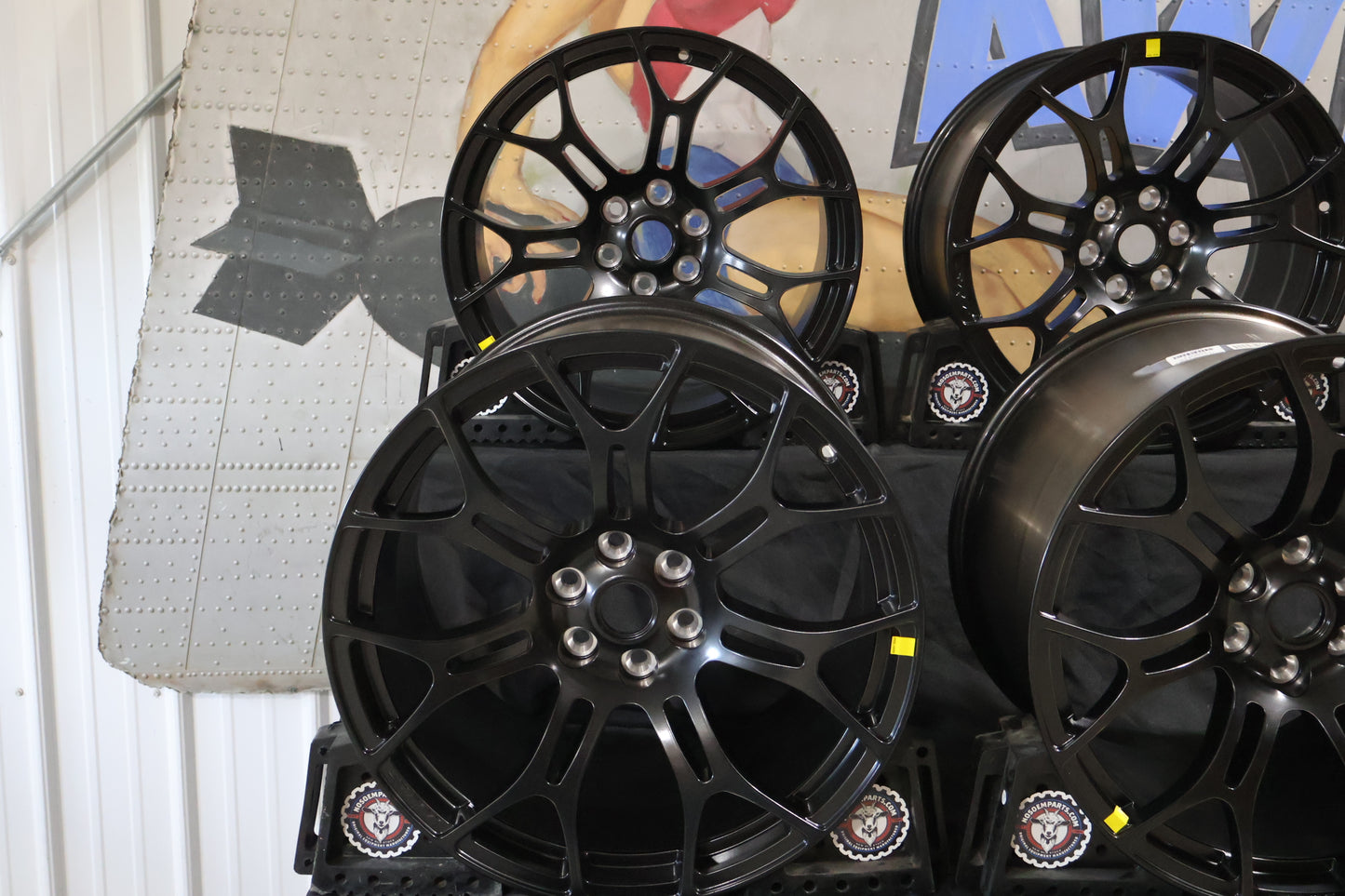 1WR18RXFAA 1WR19RXFAA NEW OEM 2013-2017 DODGE VIPER SIDEWINDER II WHEELS MATTE
