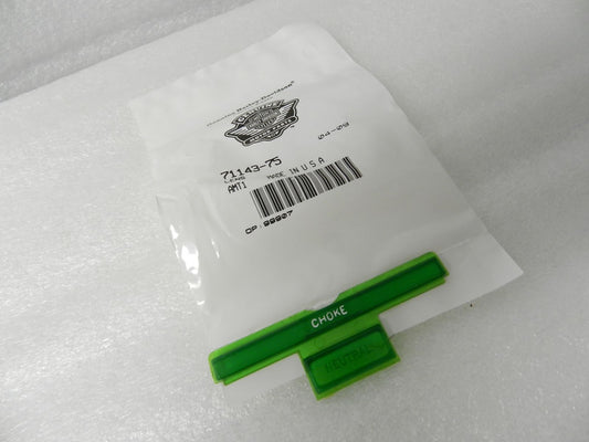 71143-75 NEW OEM 1975-1984 HARLEY-DAVIDSON CHOKE NEUTRAL LENS FL FLH FXWG FXST