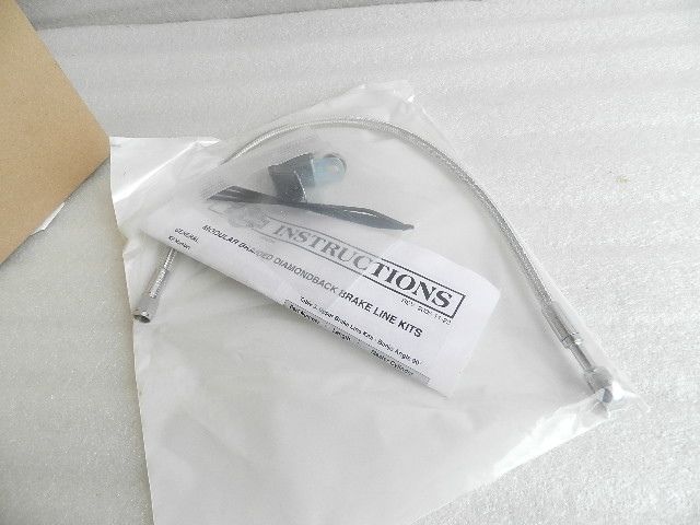 42377-07 NEW OEM HARLEY-DAVIDSON DIAMOND BACK BRAKE LINE 19" UPPER