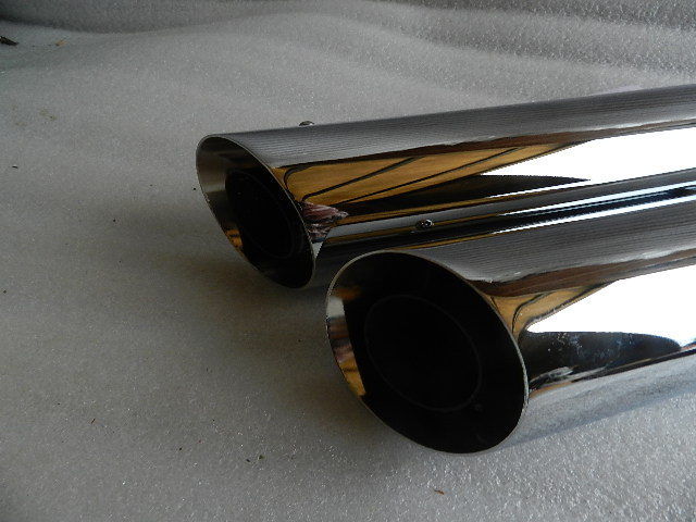 80500-07 NEW OEM 2007 HARLEY-DAVIDSON FLSTN SOFTAIL DELUXE SCREAMIN EAGLE SLASH CUT MUFFLERS