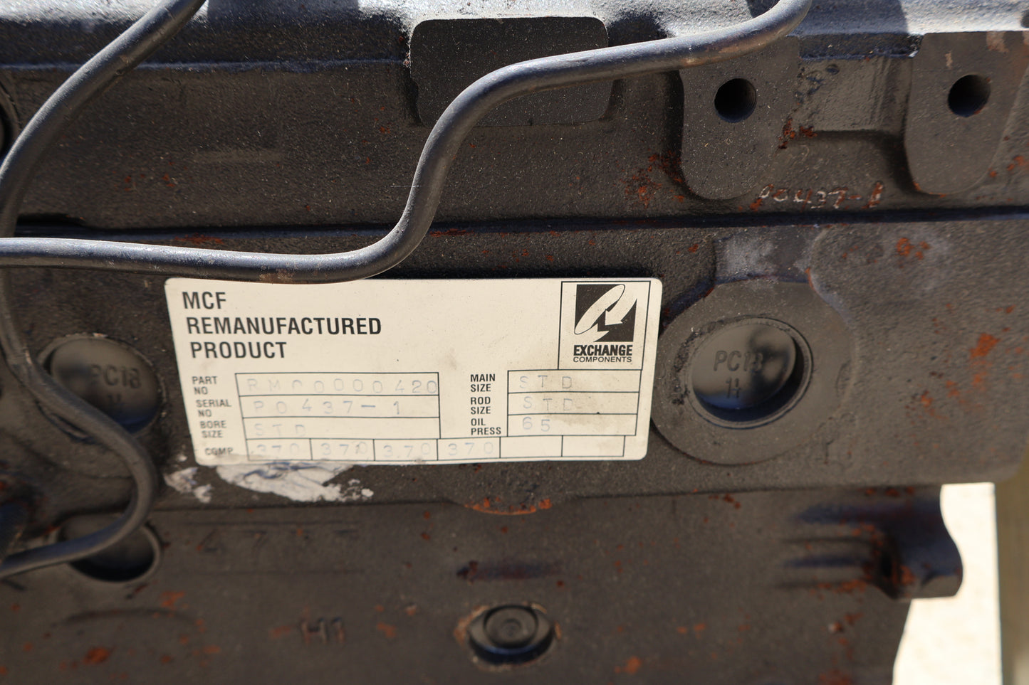 RM00000420 4.236D PERKINS DIESEL REMANUFACTURED ENGINE BY AERA RM00000420