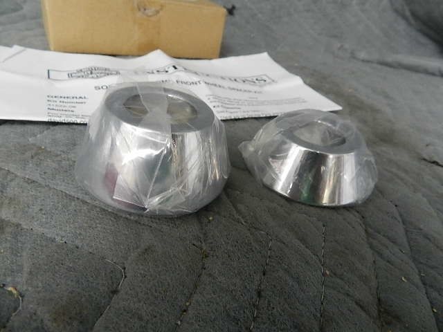 41522-08 NEW OEM 2008-2011 HARLEY-DAVIDSON FXCW/C ROCKER CHROME WHEEL SPACERS