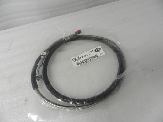38703-03 NEW OEM 1999-2005 HARLEY-DAVIDSON DYNA STAINLESS CLUTCH CABLE HYDRAULIC