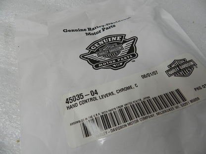 45035-04 NEW OEM 2004-2006 HARLEY-DAVIDSON SPORTSTER CHROME CLUTCH LEVER