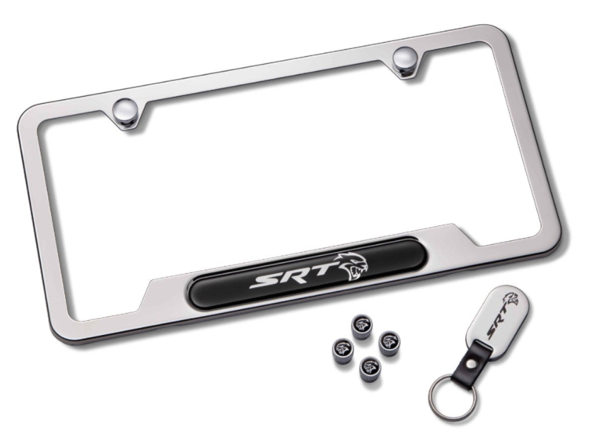 82215854 NEW OEM DODGE CHALLENGER CHARGER TRX HELLCAT LICENSE PLATE FRAME SRT