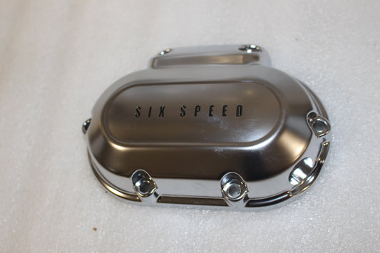 37186-10 NEW OEM 2007-2016 HARLEY-DAVIDSON SATIN CHROME TRANS COVER 6-SPEED SOFTAIL DYNA TOURING