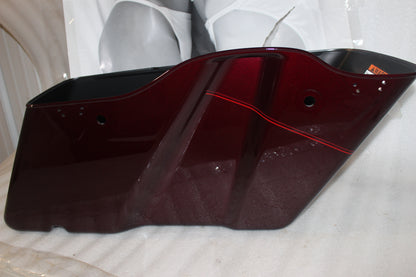 90201061DSX NEW OEM 2014-2023 HARLEY-DAVIDSON TOURING MYSTERIOUS RED SADDLEBAG BOTTOM